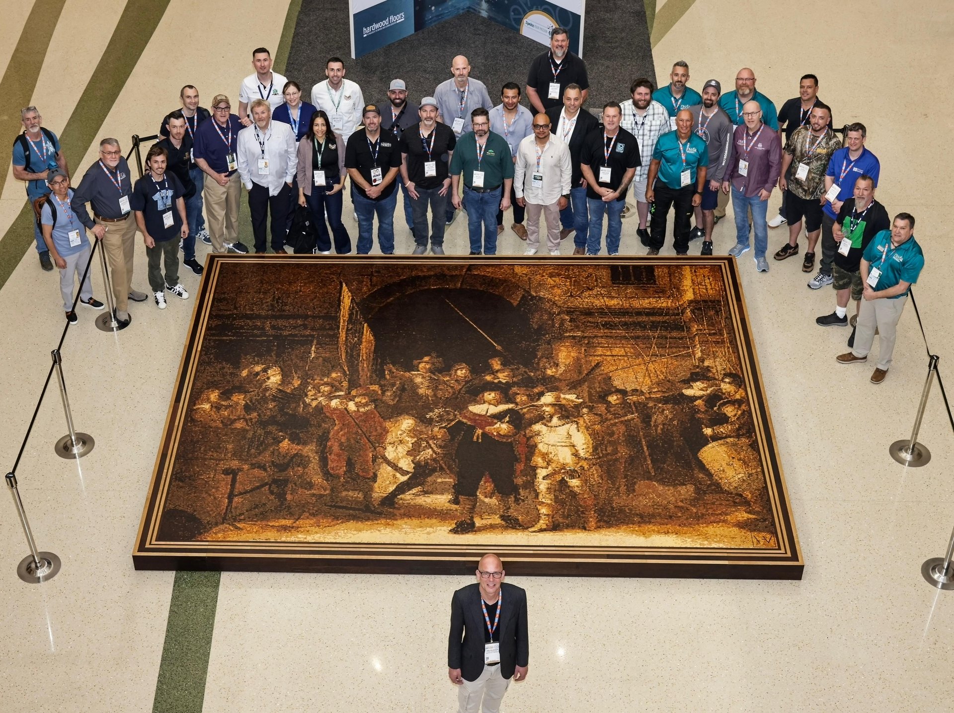 The Night Watch in Wood at the NWFA Convention, Orlando
